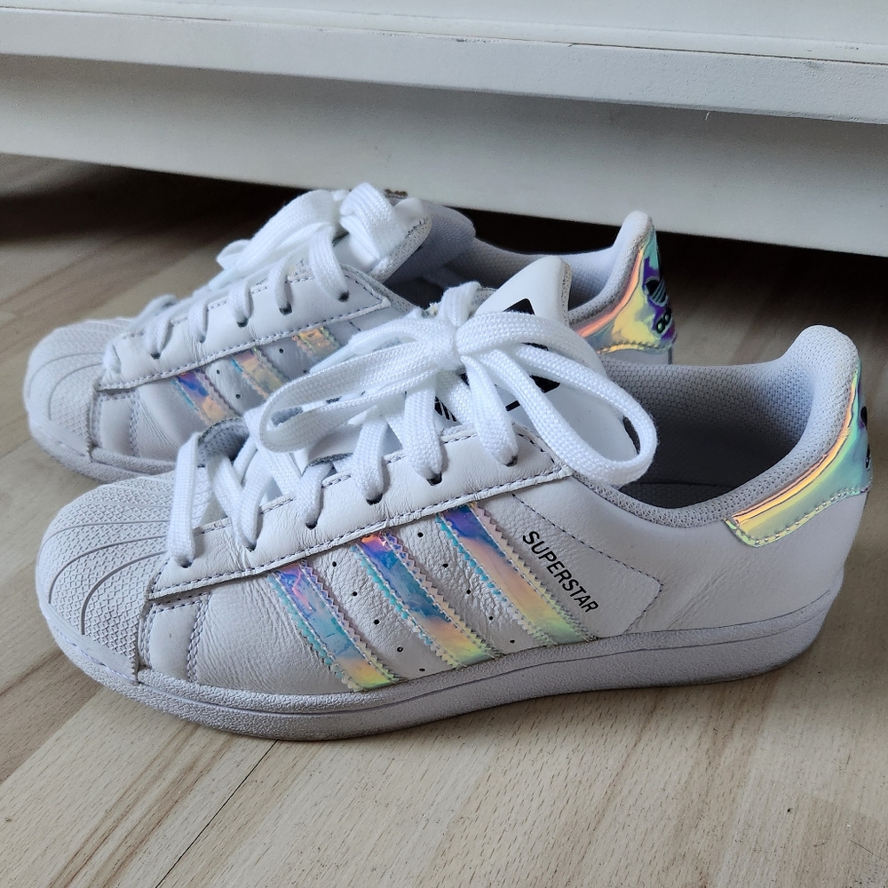 Iridescent Adidas Superstars